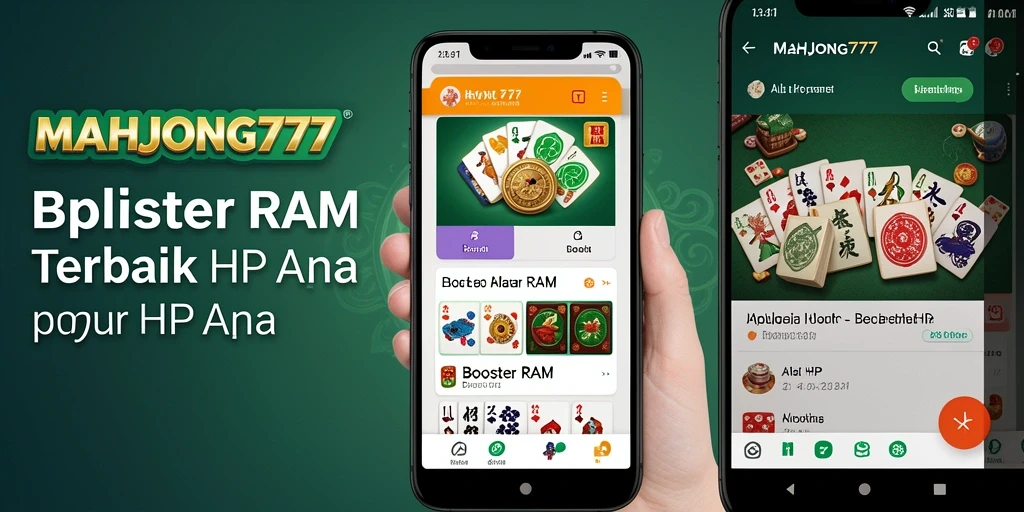 Tampilan antarmuka MAHJONG777 yang sederhana dan fungsional untuk Booster RAM.
