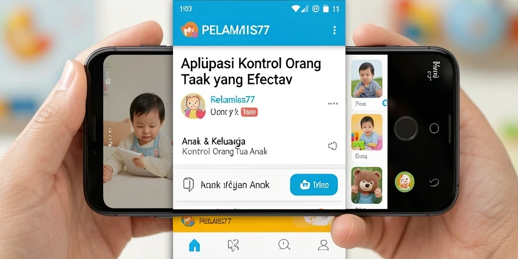 Tampilan antarmuka PELAMIS77 yang ramah pengguna untuk kontrol orang tua.