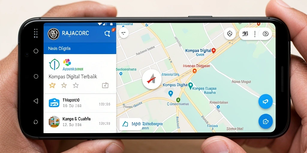 Antarmuka pengguna RAJACORC yang modern dan informatif
